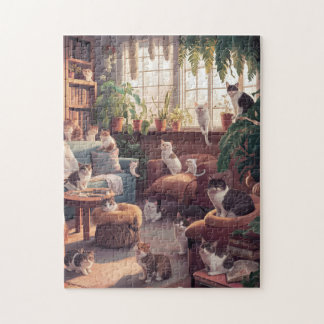 Nieuwsgierige katten puzzel