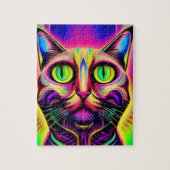 nieuwsgierige kattenpuzzel legpuzzel (Verticaal)