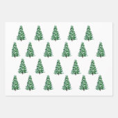 Nieuwsgierige kerstboom met moderne Waterverf Inpakpapier Vel (Voorkant 2)