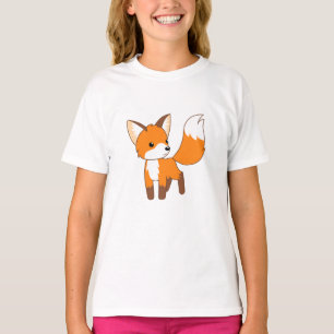 Nieuwsgierige kleine vos t-shirt