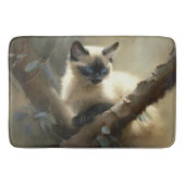 Nieuwsgierige klimmer Siamese Kitten Badmat (Voorkant)