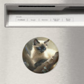 Nieuwsgierige klimmer Siamese Kitten Magneet (Insitu (Vaatwasser))