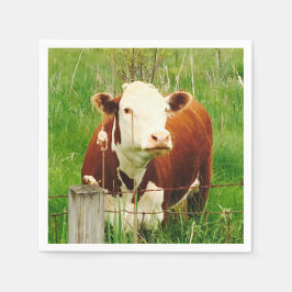Nieuwsgierige Koe 4Ricky Servetten
