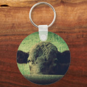 nieuwsgierige Koe Sleutelhanger (Voorkant)