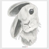 Nieuwsgierige Konijn Baby Kamer Decoratie Sticker (Vel)