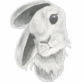 Nieuwsgierige Konijn Baby Kamer Decoratie Sticker