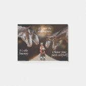 Nieuwsgierige paarden post-it® notes (Voorkant)