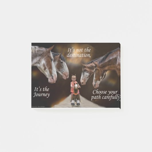 Nieuwsgierige paarden post-it® notes (Voorkant)