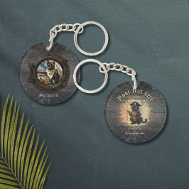 Nieuwsgierige piraat kat ontcijfert oude mysteries sleutelhanger