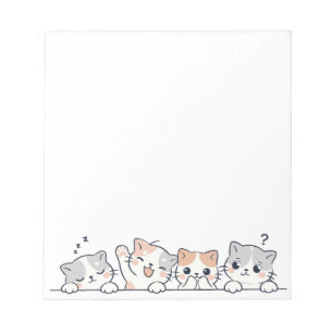 Nieuwsgierige Pootjes - Schattige Kattenvrienden d Notitieblok
