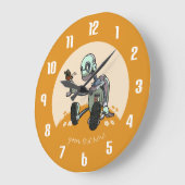 Nieuwsgierige Robot ziet zijn eerste vlindervliege Grote Klok (Hoek)