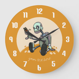 Nieuwsgierige Robot ziet zijn eerste vlindervliege Grote Klok