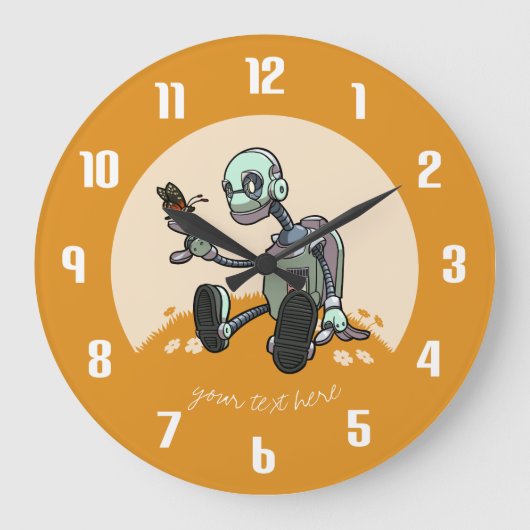 Nieuwsgierige Robot ziet zijn eerste vlindervliege Grote Klok (Voorkant)