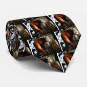 nieuwsgierige rode panda stropdas (Opgerold)