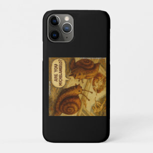 Nieuwsgierige Slak & Michelangelo Parodie Cartoon  Case-Mate iPhone Case