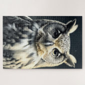 nieuwsgierige uil legpuzzel (Horizontaal)