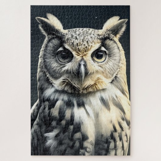 nieuwsgierige uil legpuzzel (Verticaal)