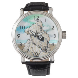 Nieuwsgierige Wheaten Terrier-horloge Horloge