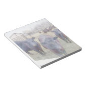 Nieuwsgierige zwarte angus notitieblok (Schuin)