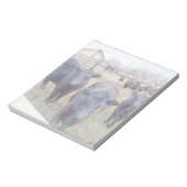 Nieuwsgierige zwarte angus notitieblok (Linkerzijde)