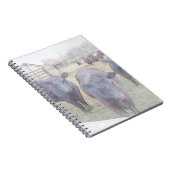 Nieuwsgierige zwarte angus notitieboek (Rechterzijde)