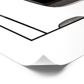 Nieuwsgierige zwarte labs poster (Hoek)