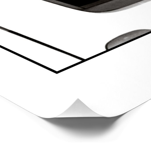 Nieuwsgierige zwarte labs poster (Hoek)