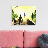 nieuwsgierigheid canvas afdruk (Insitu (Woonkamer))