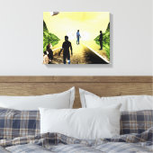 nieuwsgierigheid canvas afdruk (Insitu (Slaapkamer))