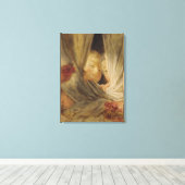 nieuwsgierigheid canvas afdruk (Insitu (Houten vloer))