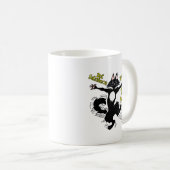 Nieuwsgierigheid doodde de kat, maar tevredenheid  koffiemok (Voorkant rechts)