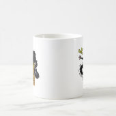 Nieuwsgierigheid doodde de kat, maar tevredenheid  koffiemok (Center)