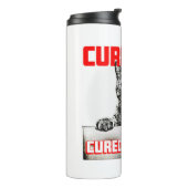 Nieuwsgierigheid geneest de kat thermosbeker (Gedraaid links)