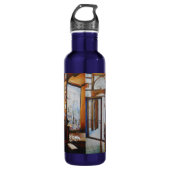 Nieuwsgierigheid is het gereedschap van de glazen waterfles (Voorkant)