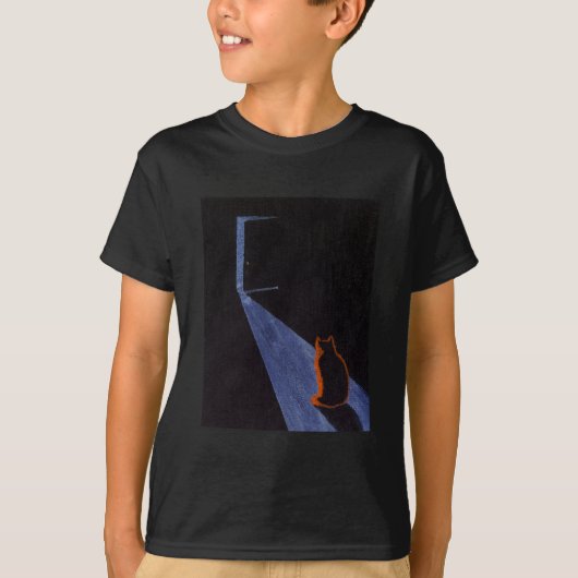 "Nieuwsgierigheid. Ja. ." kunst kinderen T-shirt (Voorkant)
