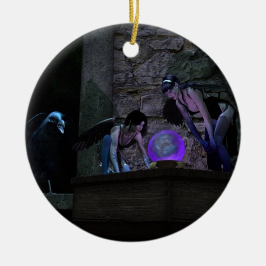 Nieuwsgierigheid Keramisch Ornament (Voorkant)