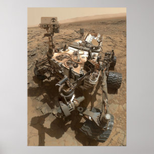 Nieuwsgierigheid Mars Rover Poster