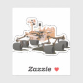 Nieuwsgierigheid Mars Rover Sticker (Vel)