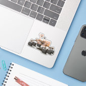 Nieuwsgierigheid Mars Rover Sticker (Laptop met iPhone)