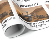 nieuwsgierigheid naar leven op Mars (Mars Rover) Cadeaupapier (Rol Hoek)