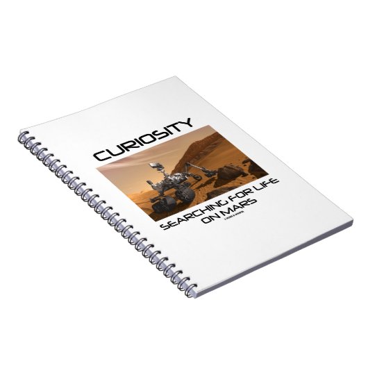 nieuwsgierigheid naar leven op Mars (Mars Rover) Notitieboek (Rechterzijde)