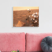 Nieuwsgierigheid Rover Mars Dusty Selfie op Mount  Canvas Afdruk (Insitu (Woonkamer))