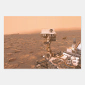 Nieuwsgierigheid Rover Mars Dusty Selfie op Mount  Inpakpapier Vel (Voorkant 2)