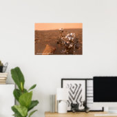 Nieuwsgierigheid Rover Mars Dusty Selfie op Mount Poster (Thuiskantoor)