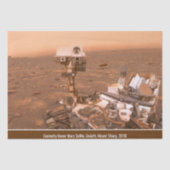Nieuwsgierigheid Rover Mars Dusty Selfie op Mount  Tissuepapier (Voorkant)