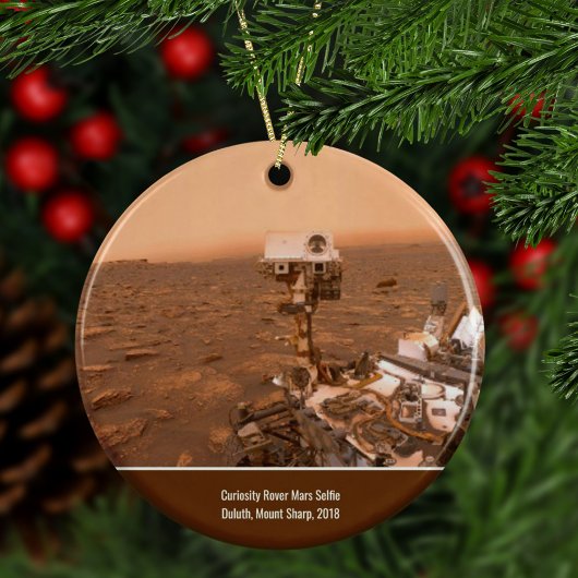 Nieuwsgierigheid Rover Mars Mount Sharp Selfie Ker Keramisch Ornament