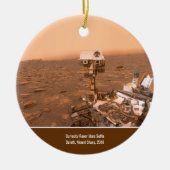Nieuwsgierigheid Rover Mars Mount Sharp Selfie Ker Keramisch Ornament (Voorkant)
