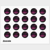 Nieuwsgierigheid Super Star Roze Sticker (Vel)