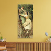 Nieuwsgierigheid van de peren jaardag, kerst, 1892 canvas afdruk (Insitu (Woonkamer))