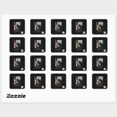 nieuwsgierigheid vierkante sticker (Vel)